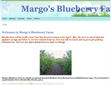 Tablet Screenshot of margosblueberryfarm.com